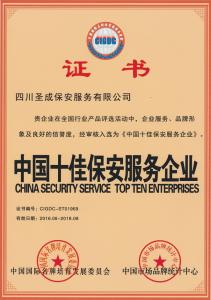 中國十佳保安服務企業